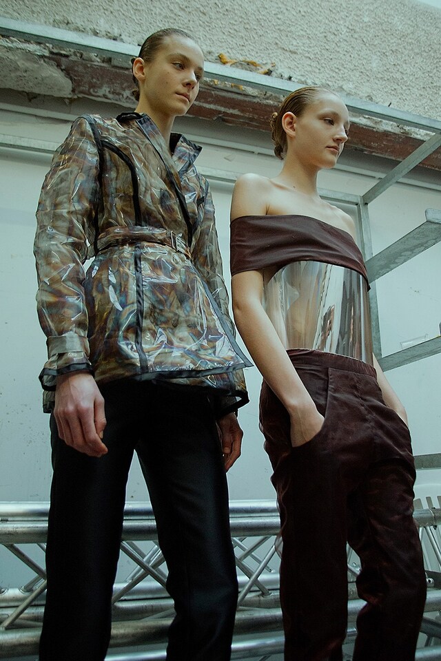 Iris Van Herpen AW15 Dazed backstage womenswear sheer 11