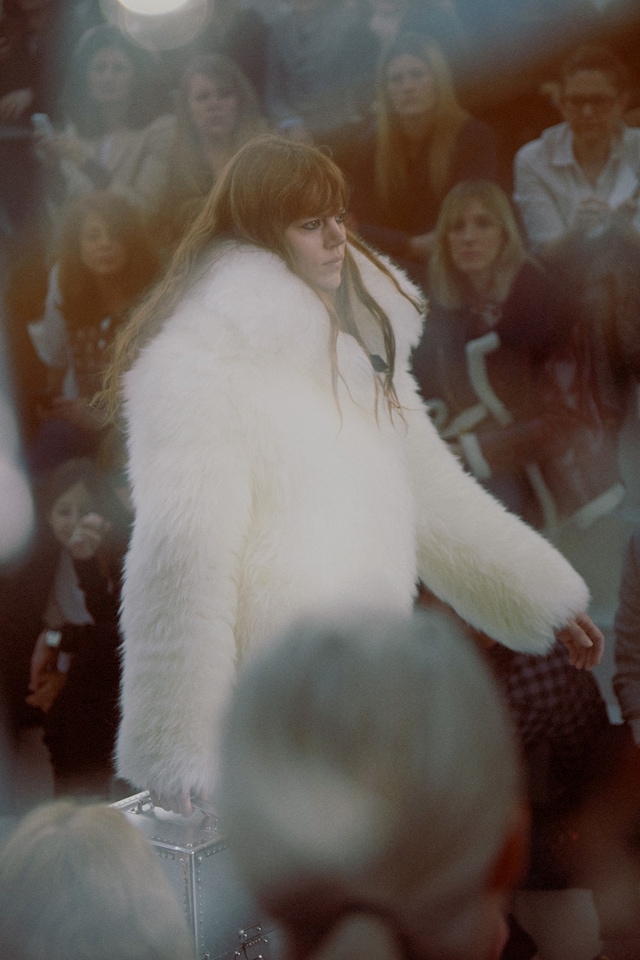 Louis Vuitton AW15 Dazed runway womenswear Freja Beha fur 1