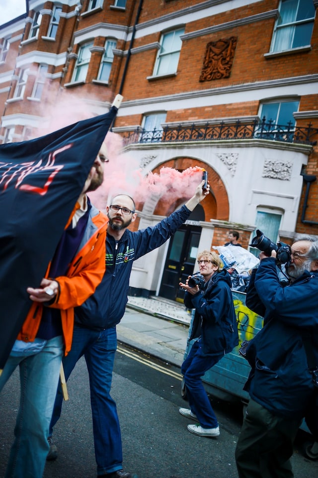 Anti-gentrification protest Reclaim Brixton in London 15