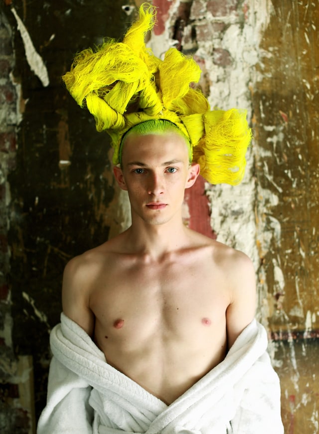 Julien d&#39;ys Comme des Gar&#231;ons Homme Plus SS16 hair 4