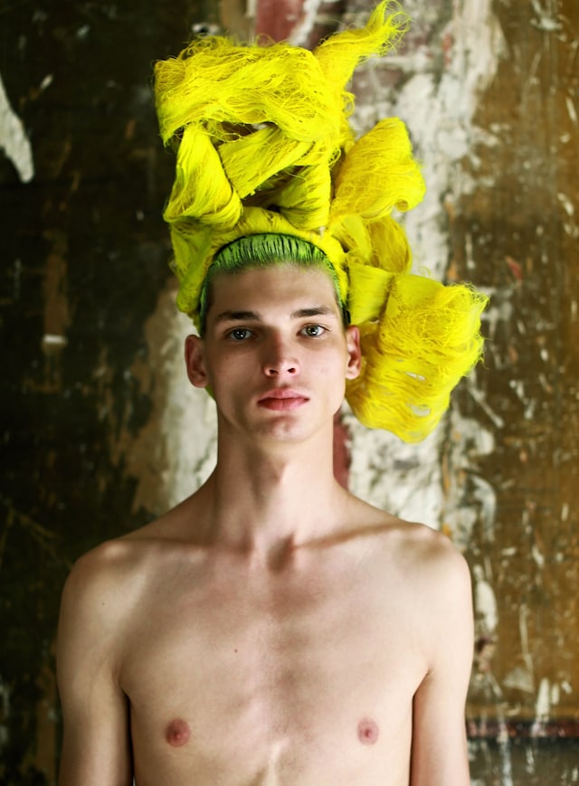 Julien d&#39;ys Comme des Gar&#231;ons Homme Plus SS16 hair 5