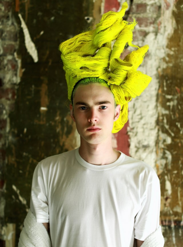 Julien d&#39;ys Comme des Gar&#231;ons Homme Plus SS16 hair 11