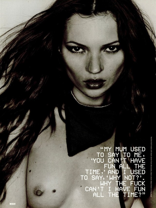 Kate Moss in Dazed & Confused, February 1999