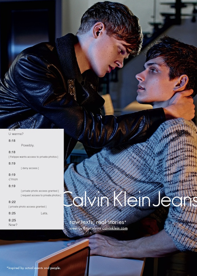 Calvin Klein Jeans AW15 campaign sexting 1