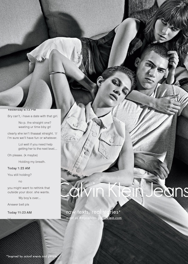Calvin Klein Jeans AW15 campaign sexting 5