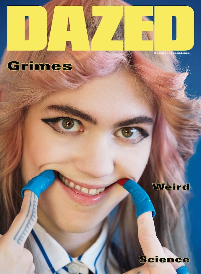 Grimes wears Miu Miu on Dazed’s Autumn/Winter 2015 issue
