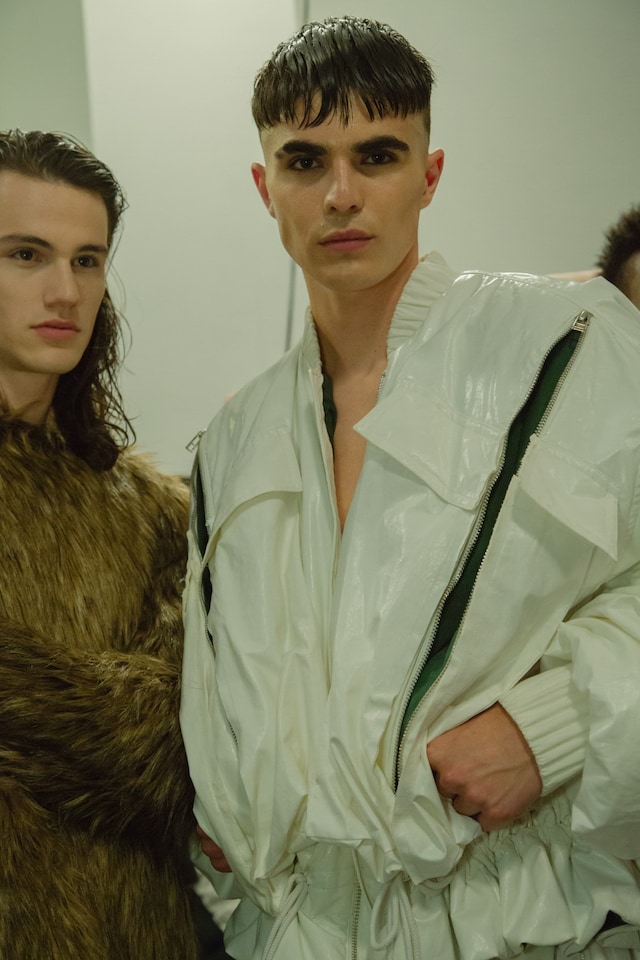 VFiles Made Kozaburo SS16 white vinyl sportswear nyfw 9