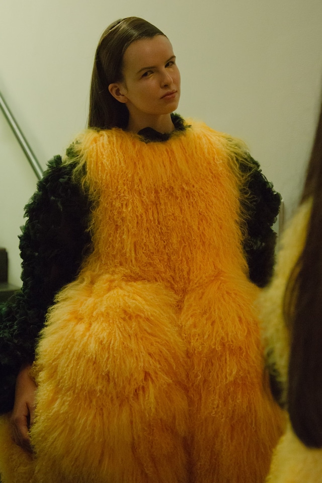 VFiles Made David Ferreira SS16 fur yellow nyfw 18