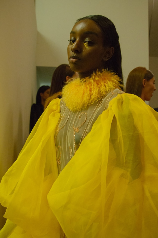 VFiles Made David Ferreira SS16 yellow highneck fur 13