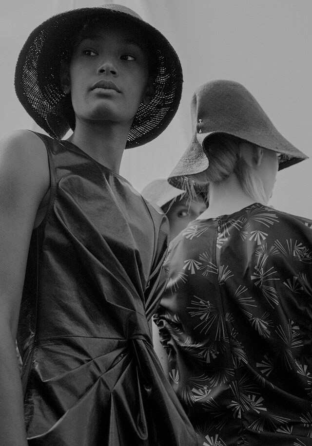 Backstage at Jil Sander SS16 5