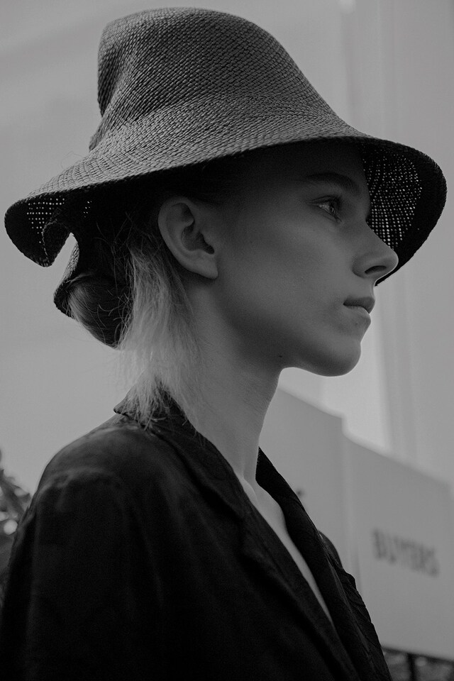 Backstage at Jil Sander SS16 3