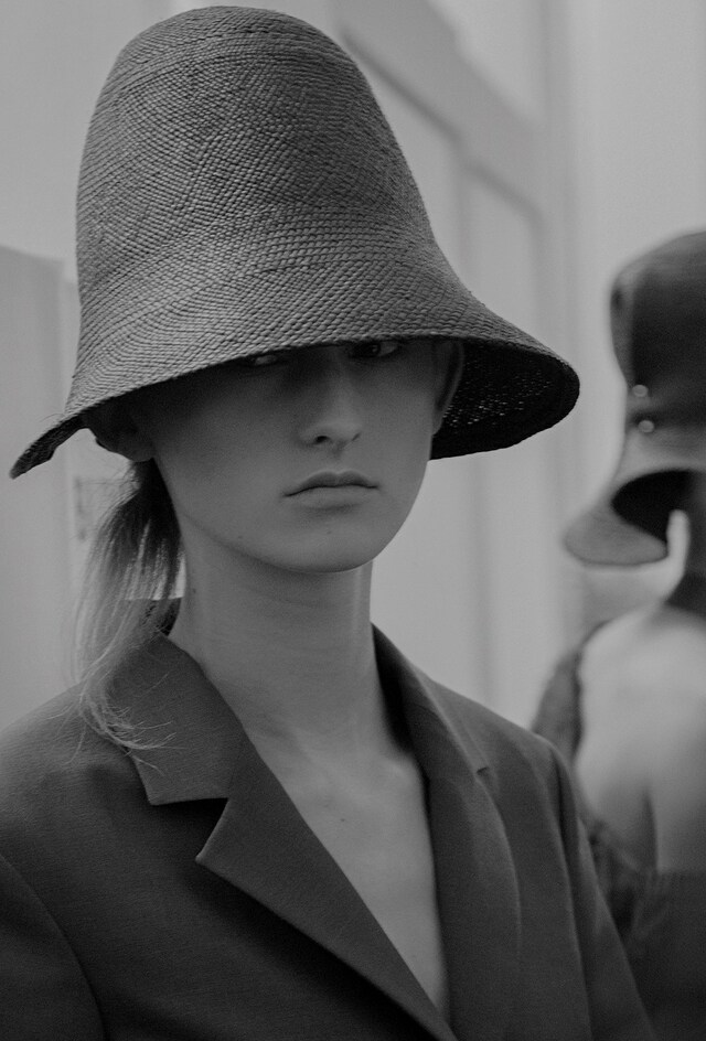 Backstage at Jil Sander SS16 6