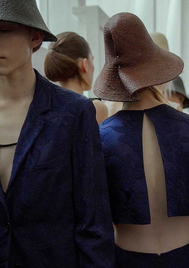 Backstage at Jil Sander SS16 21