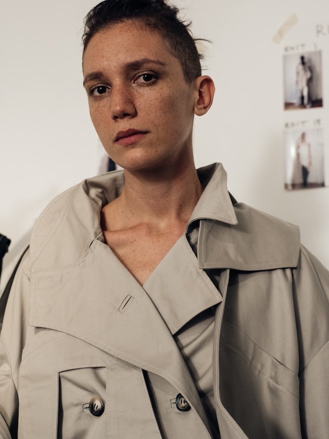 Backstage at Anne Sofie Madsen SS16 2