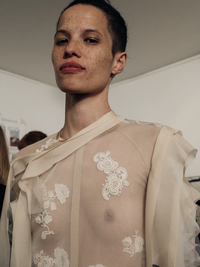 Backstage at Anne Sofie Madsen SS16 6