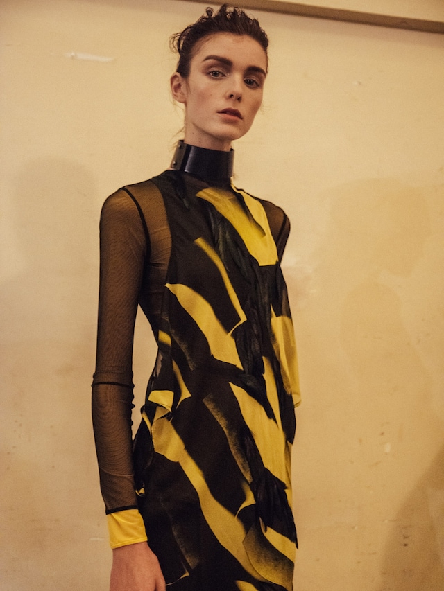 ANN DEMEULEMEESTER 2008AW 花柄ジレ ベスト XS ANN DEMEULEMEESTER