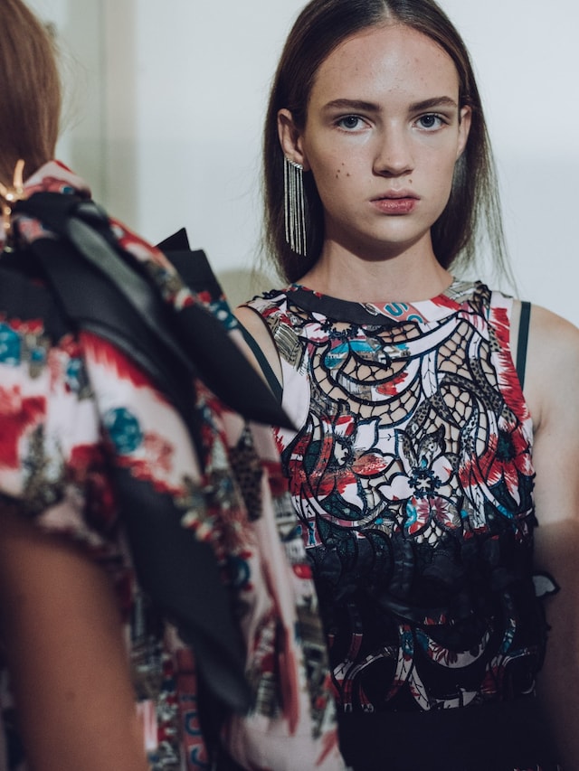 Backstage at Sacai SS16 0