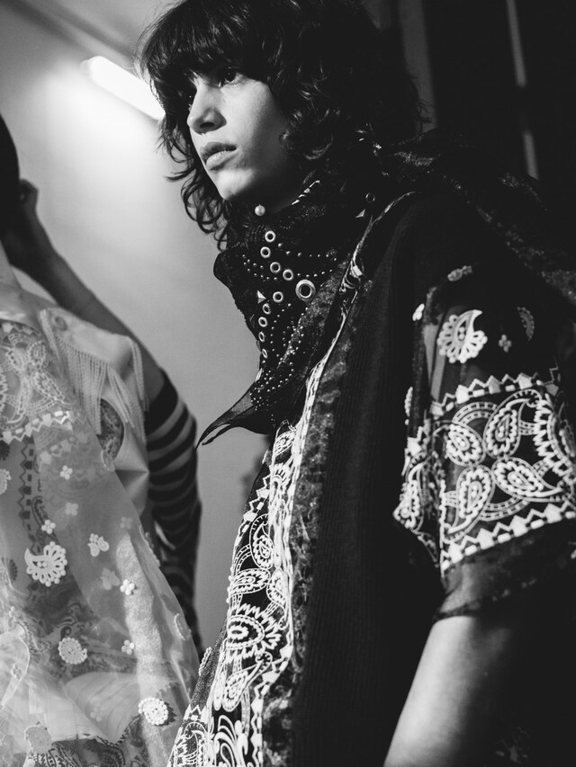 Backstage at Sacai SS16 8