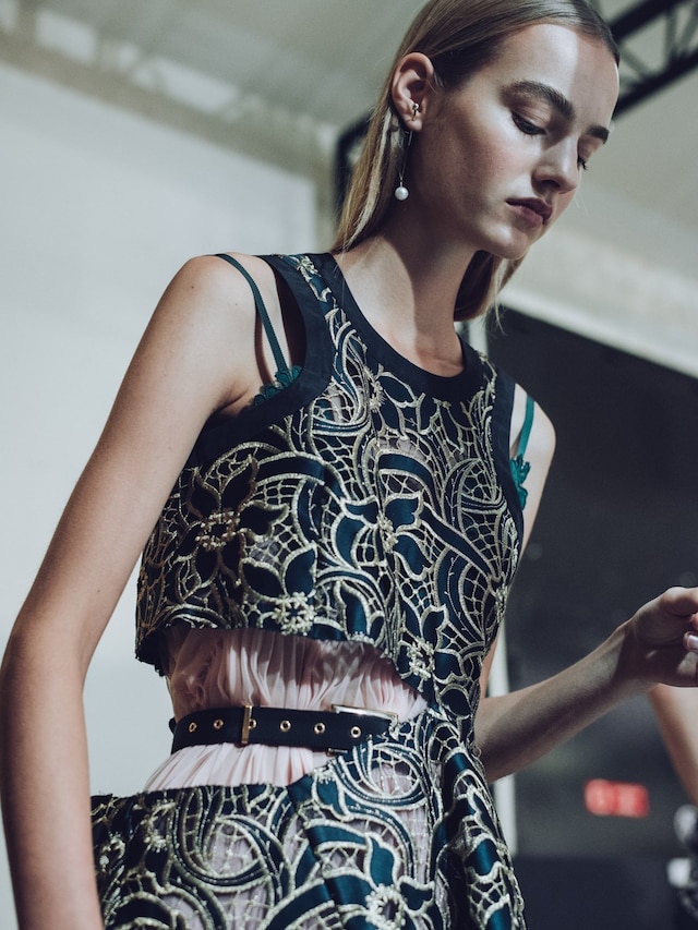 Backstage at Sacai SS16 20