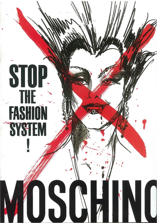 Moschino: Stop the fashion system advert