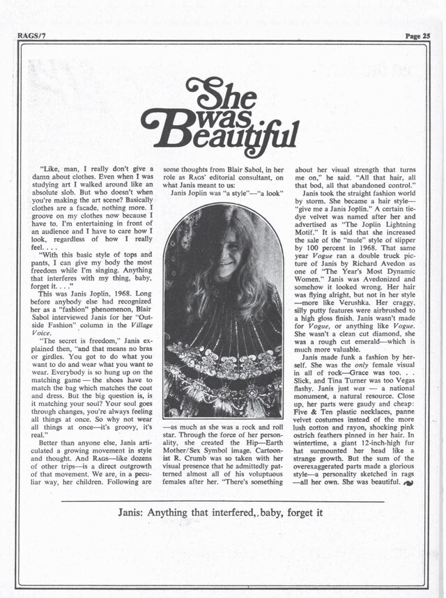Rags Magazine Archive 1970 12