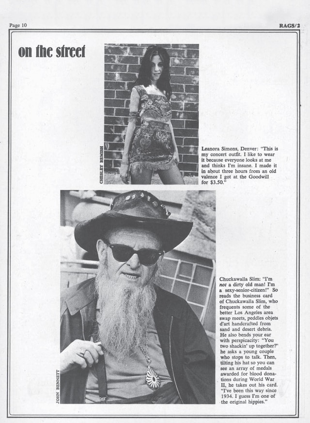 Rags Magazine Archive 1970 On the Street 17