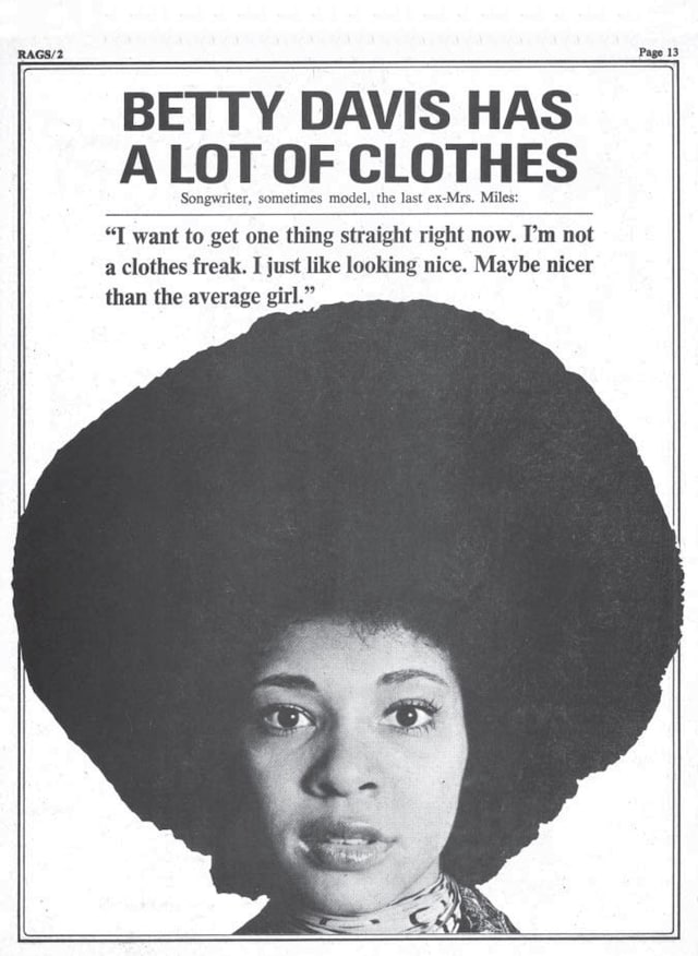 Rags Magazine Archive 1970 Betty Davis 5