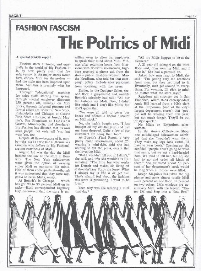 Rags Magazine Archive 1970 Fashion Fascism 26