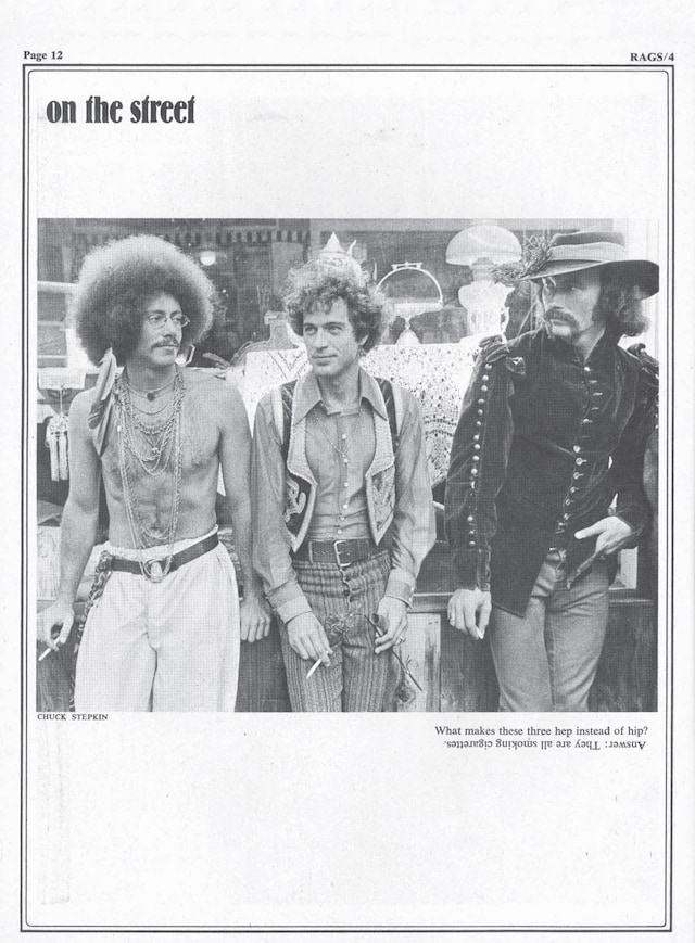 Rags Magazine Archive 1970 On the Street 30