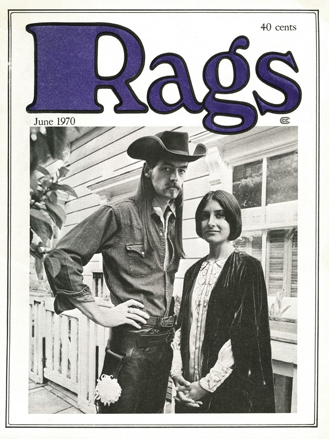 Rags Magazine Cover, Issue 1 1970