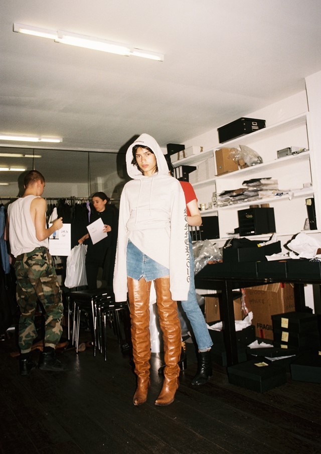 Backstage at Vetements SS16