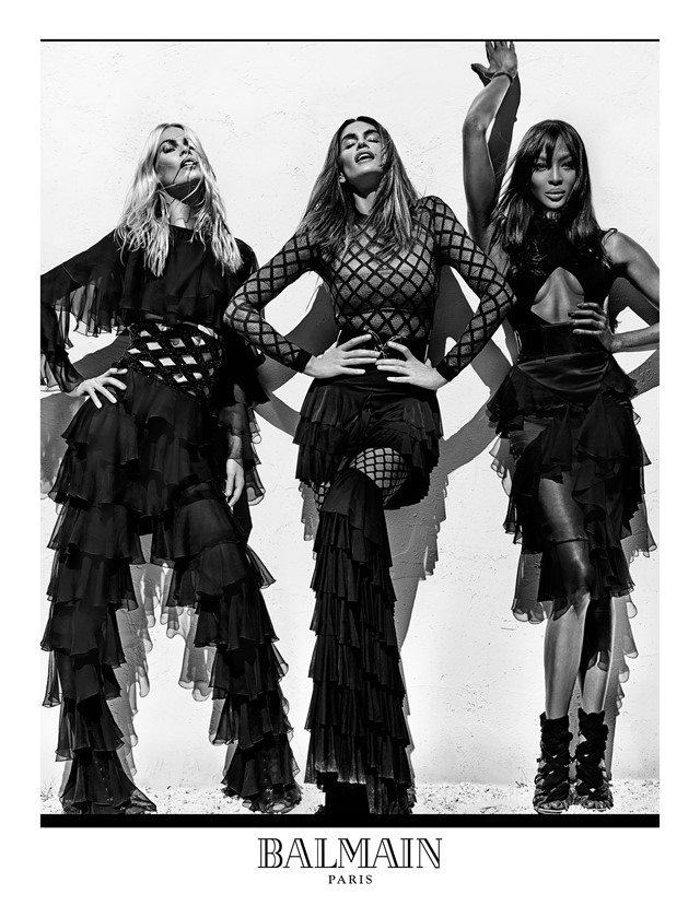 Claudia Schiffer, Cindy Crawford and Naomi Campbell for Balm