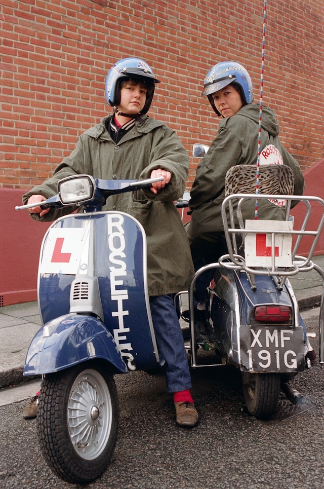 Laura and Janet, South London Rosettes, April 1981 4