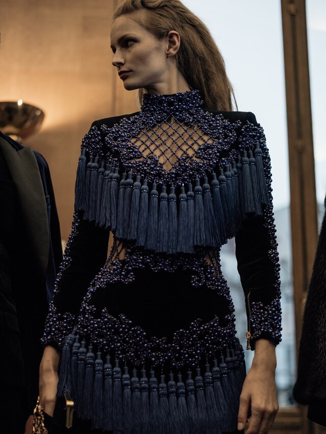 Backstage at Balmain AW16 14
