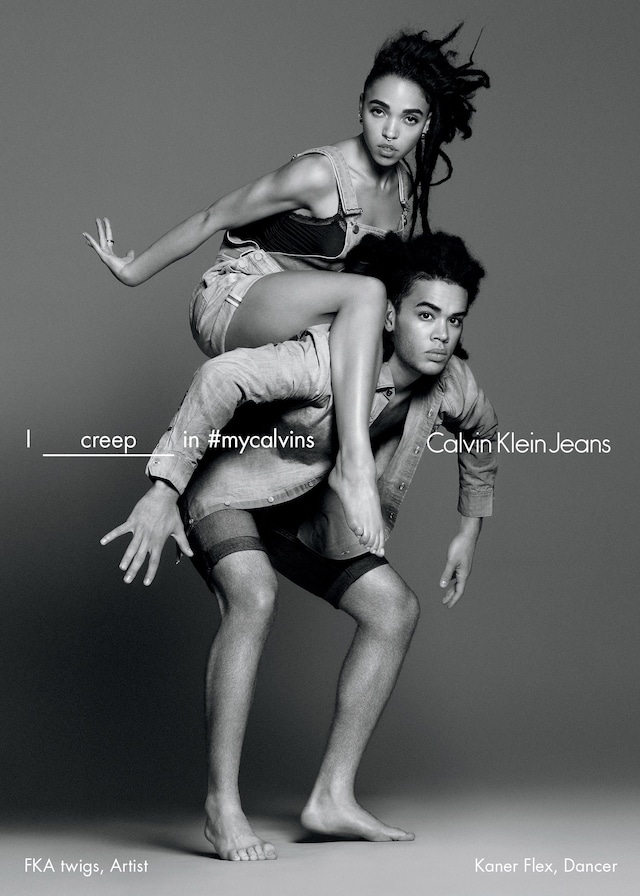 FKA twigs and Kaner Flex for Calvin Klein Jeans SS16 campaig 1