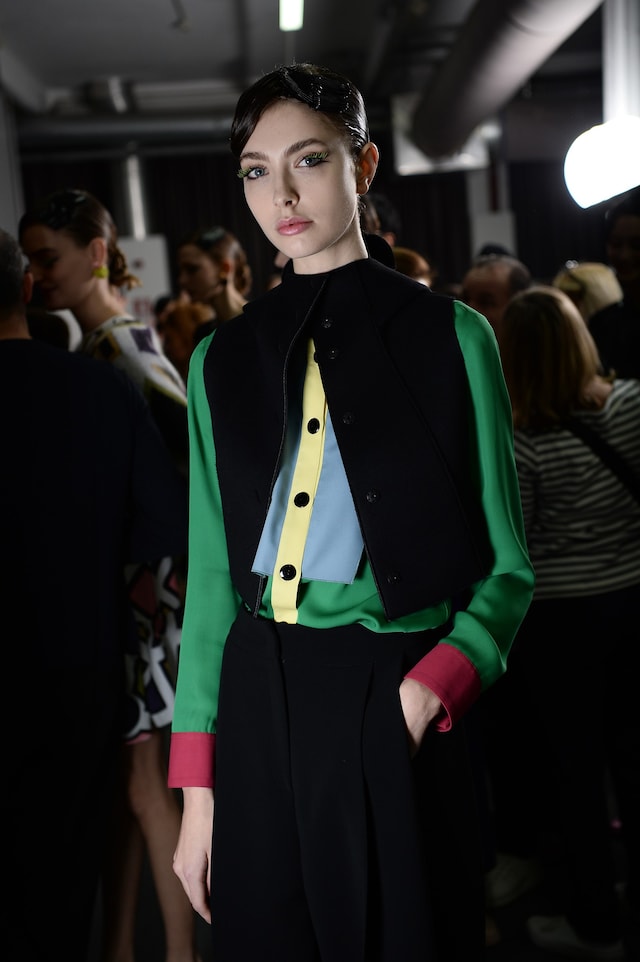 Backstage at Emporio Armani AW16 0
