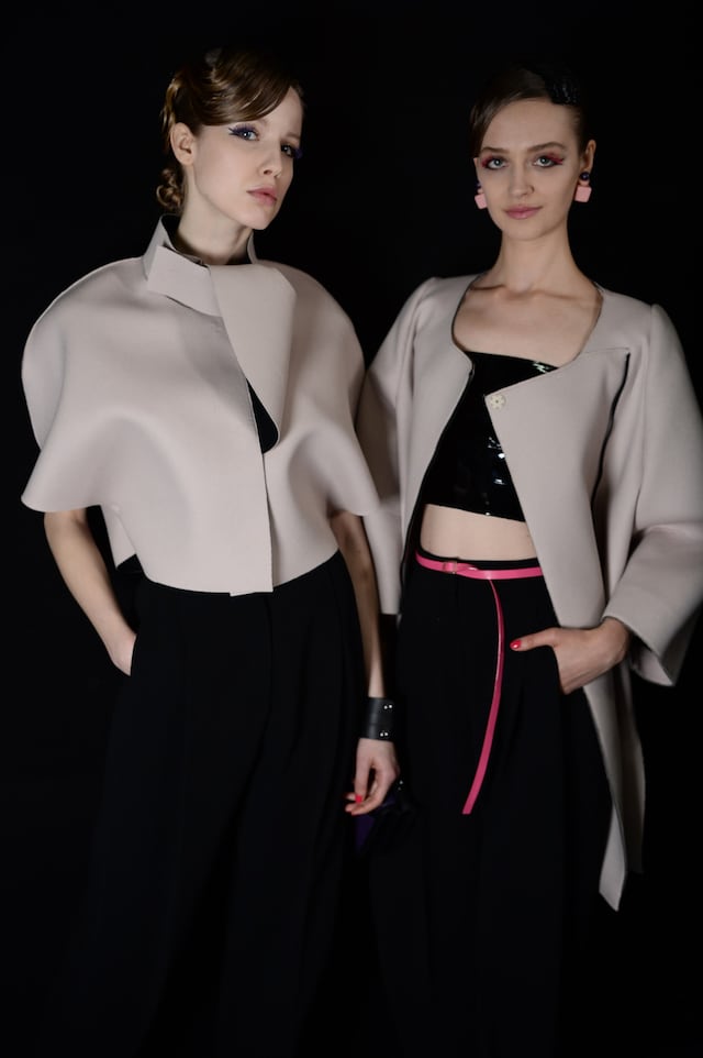 Backstage at Emporio Armani AW16 1