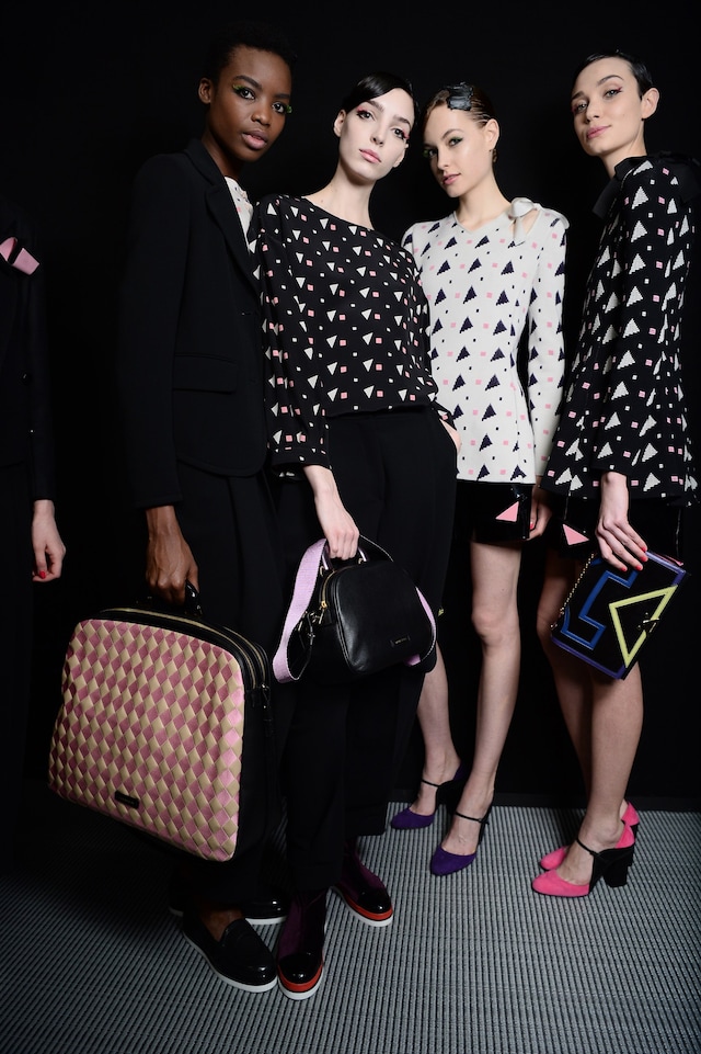 Backstage at Emporio Armani AW16 4