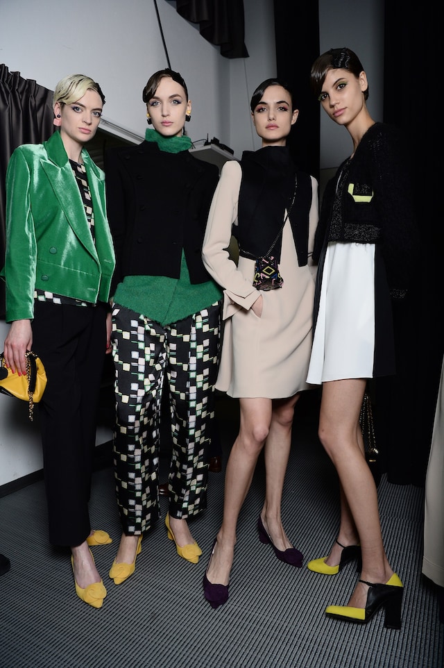 Backstage at Emporio Armani AW16 10