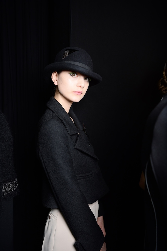 Backstage at Emporio Armani AW16 9