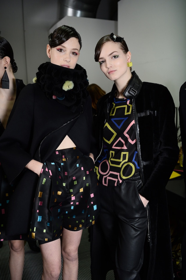 Backstage at Emporio Armani AW16 12