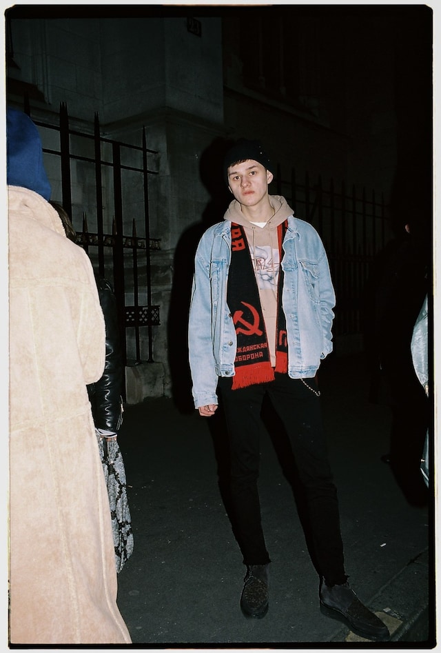 Yu Fujiwara outside Vetements AW16 on the streets Paris 14