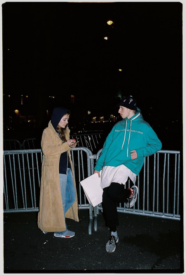 Yu Fujiwara outside Vetements AW16 on the streets Paris 19