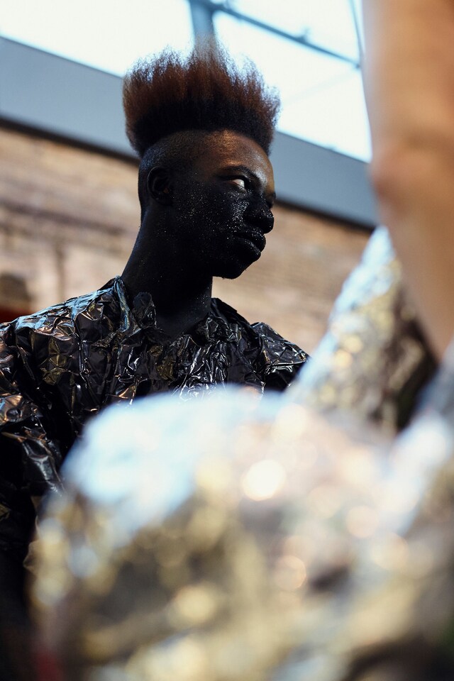 Backstage at Edwin Mohney, Central Saint Martins BA 2016 3