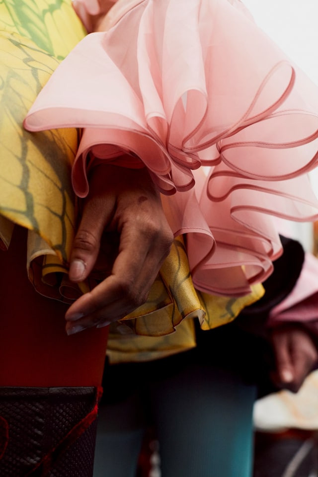 Backstage at Jane Allcock, LCF BA 2016 17