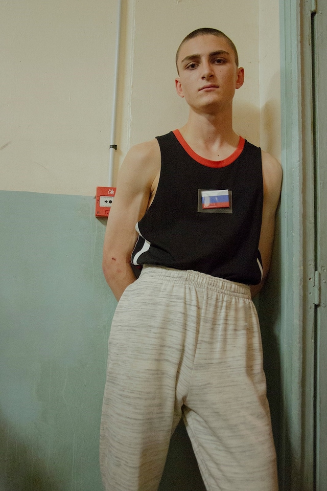 Backstage at Gosha Rubchinskiy SS16 3
