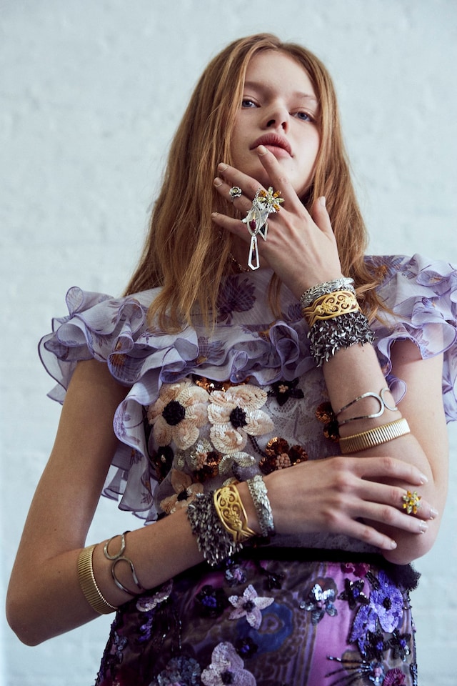 Backstage at Rodarte SS17 2