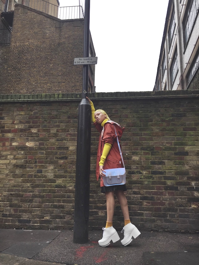 Melissa X The Cambridge Satchel Company LFW intervention 1