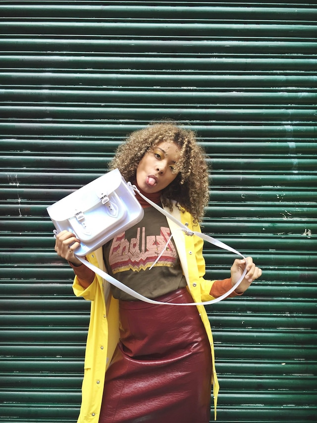 Melissa X The Cambridge Satchel Company LFW intervention 2