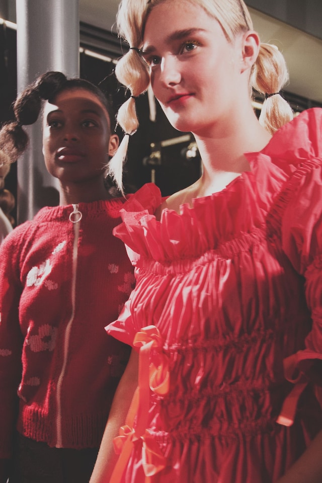 Molly Goddard SS17 womenswear backstage Dazed 12